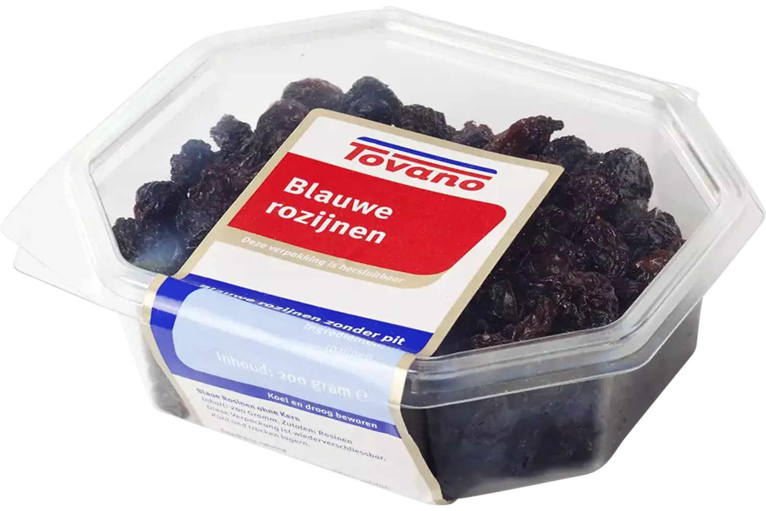 Rozijnen blauw 200gr stuk 1
