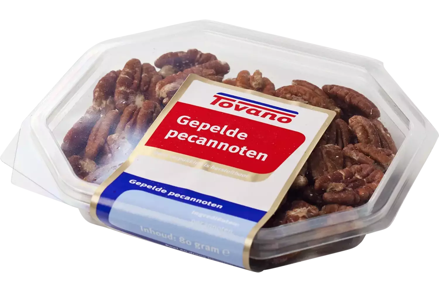 Pecannoten gepeld 80gr. stuk 1