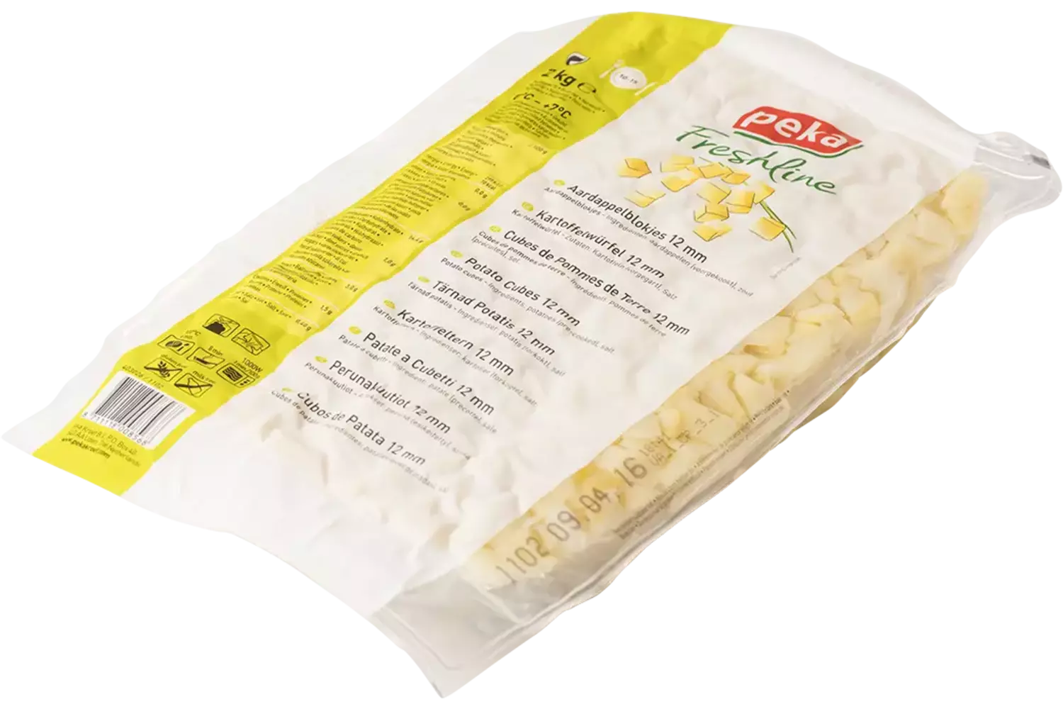 Aardappel blokjes 12mm 2kg stuk 1