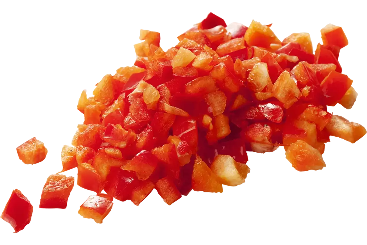 Paprika rood brunoise 10mm 1kg stuk 1