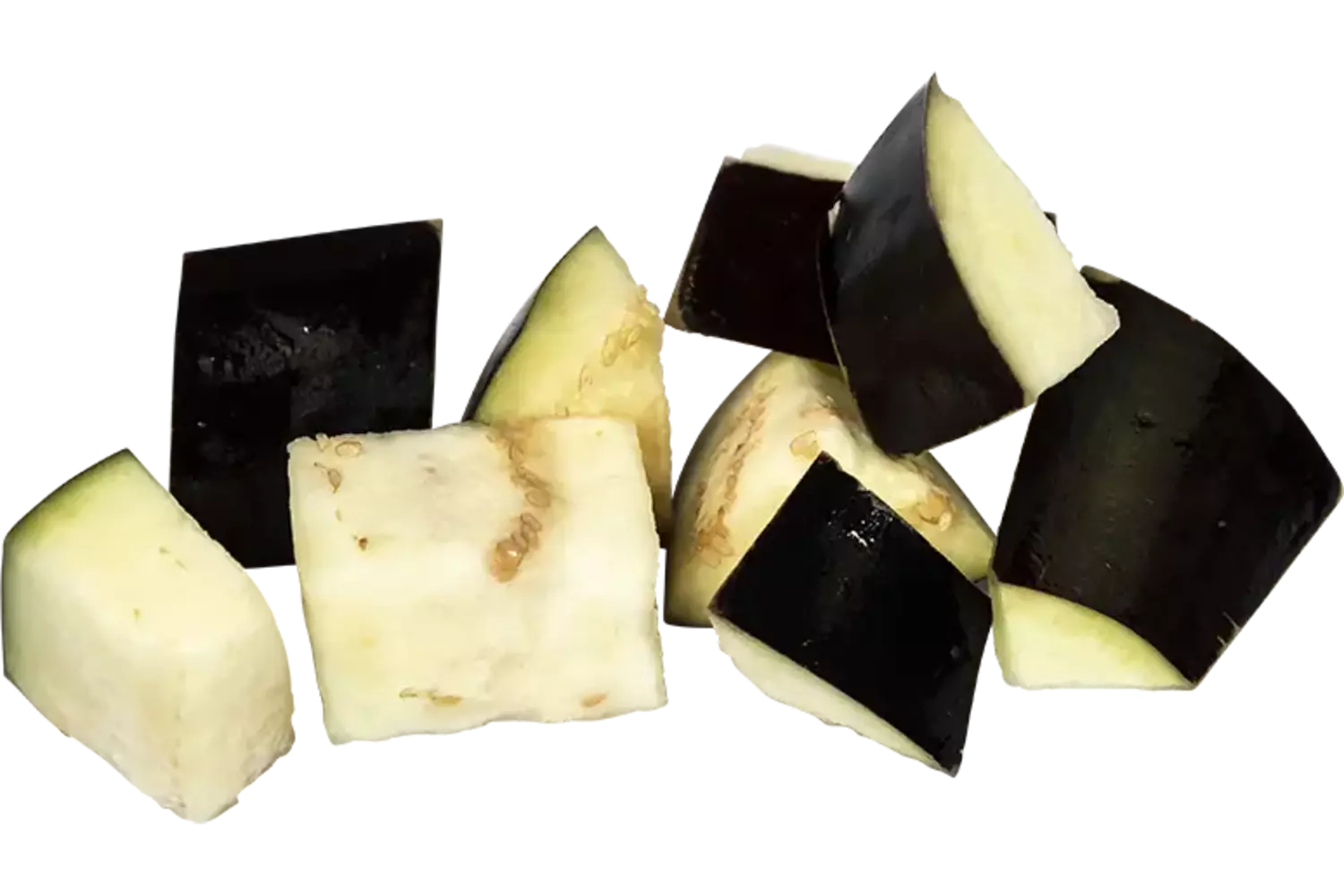 Aubergine brunoise 20-40mm 1kg stuk 1