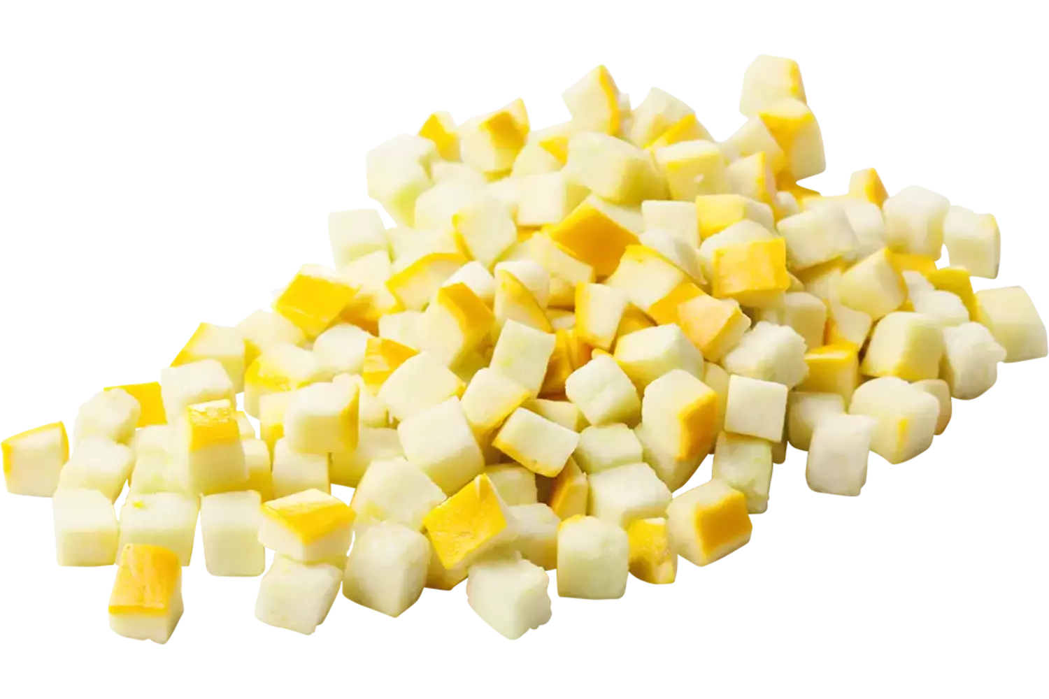 Courgette geel brunoise 10mm zak 1kg stuk 1