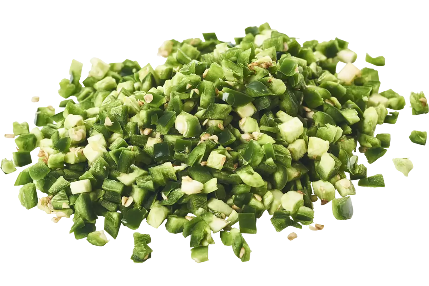Jalapeno peper m.zaad brunoise 5mm 1kg stuk 1