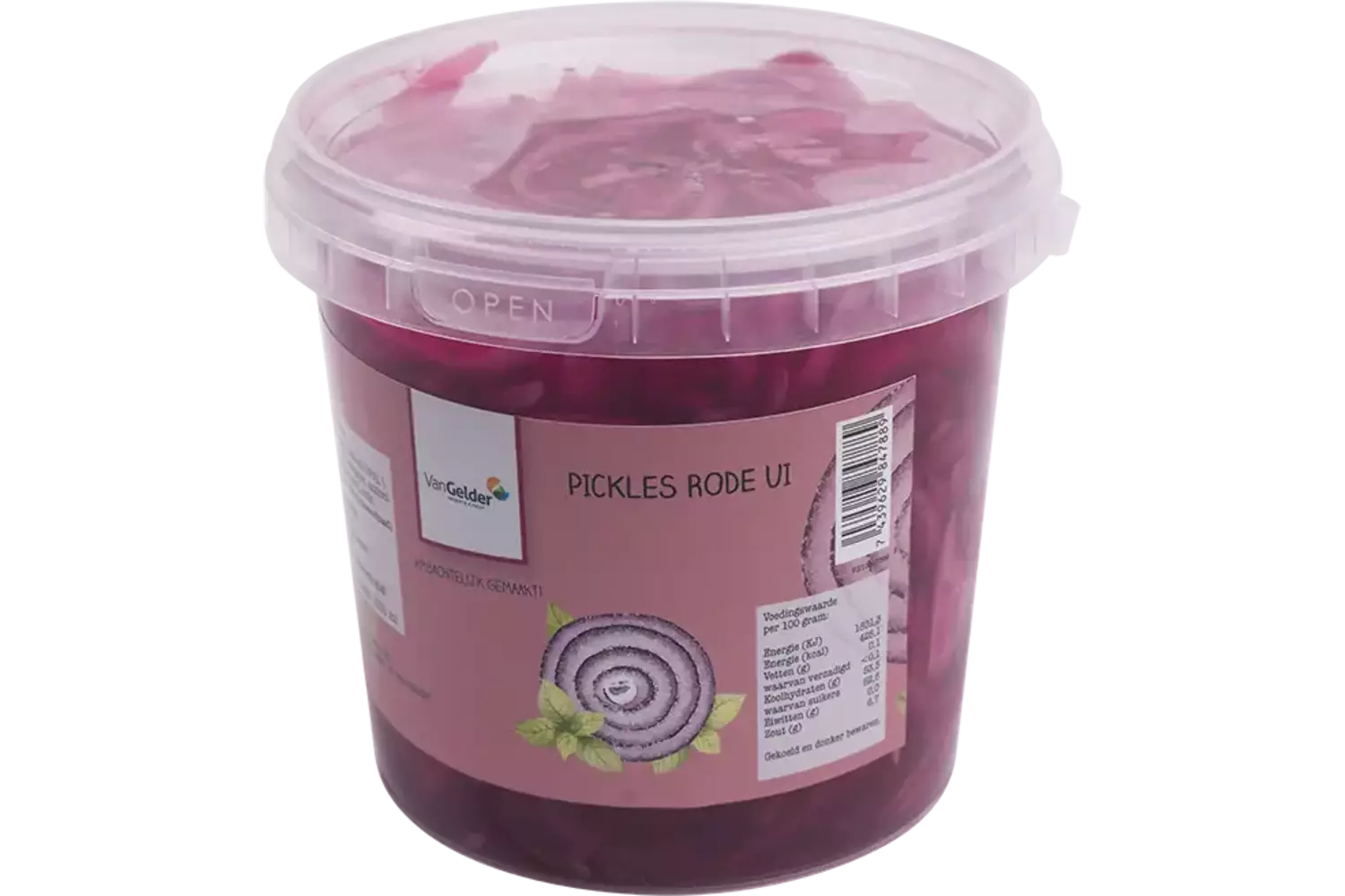 Rode ui zoetzuur emmer 1kg stuk 1