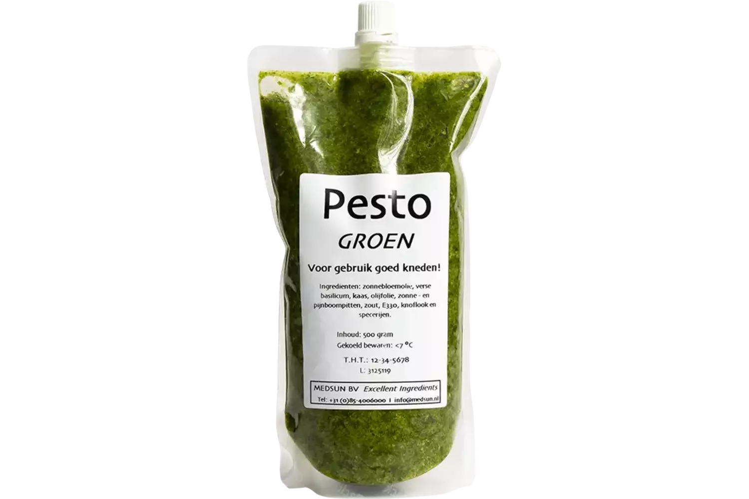 Pesto groen-naturel 500gr stuk 1