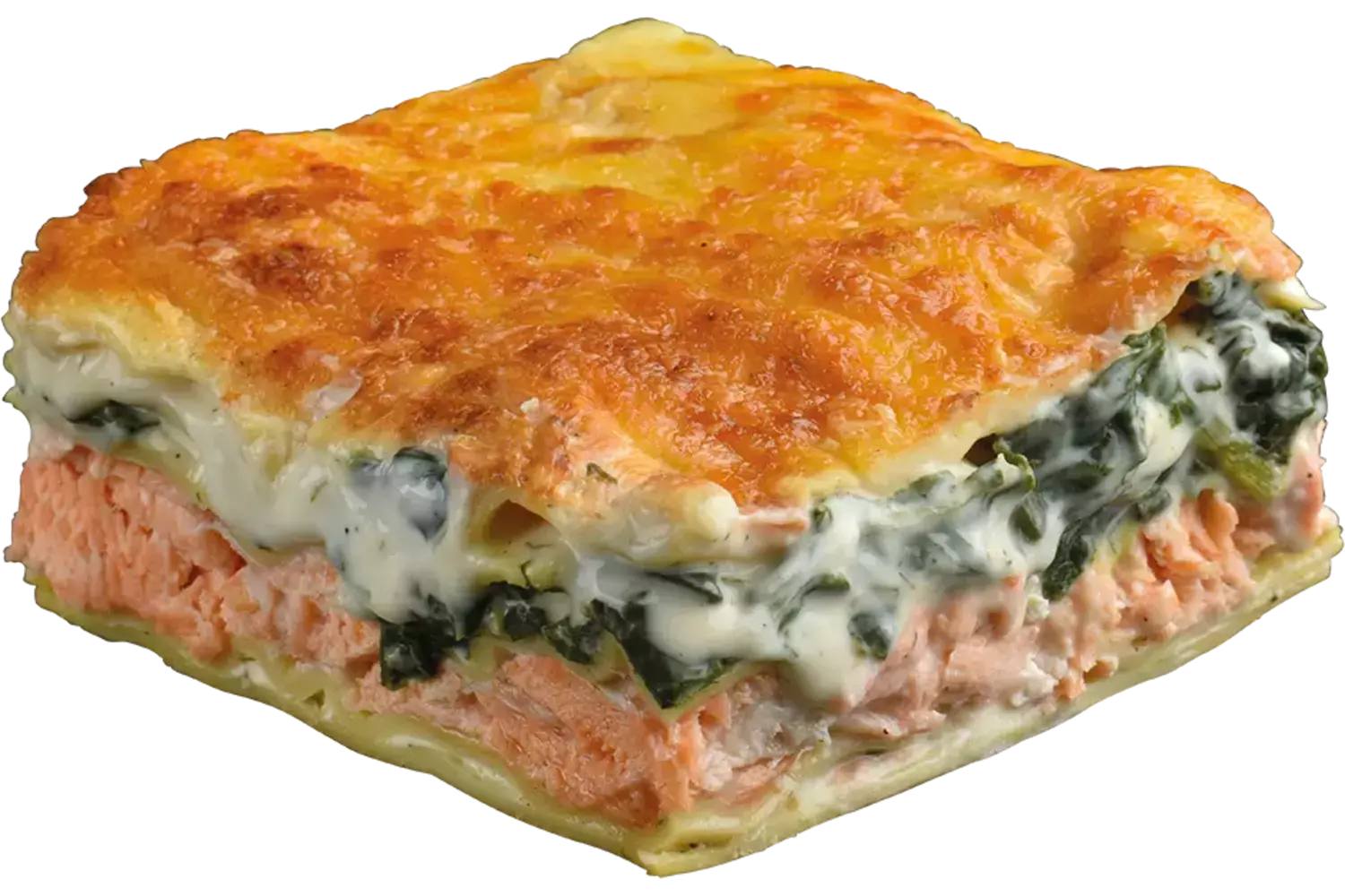 Lasagne zalm en spinazie 2,4kg stuk 1