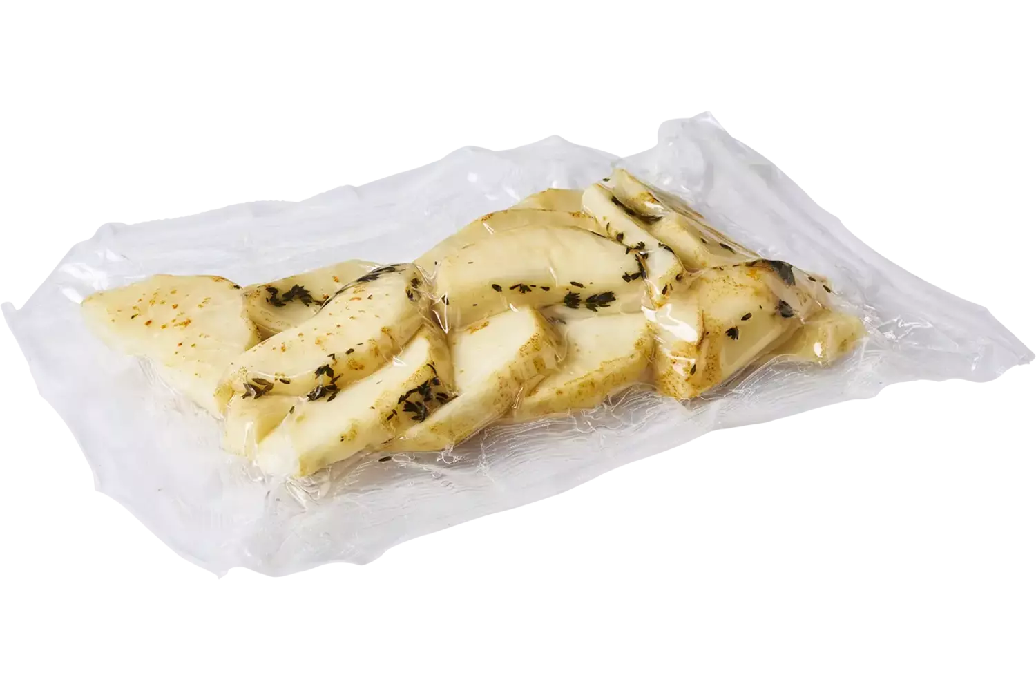 Knolselderij schijf sous-vide 800gr stuk 1